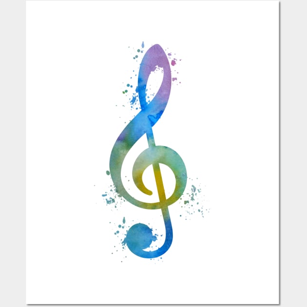 Treble clef Wall Art by TheJollyMarten